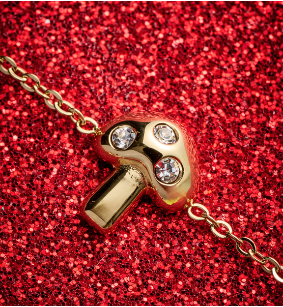 Bransoletka z grzybkiem złota BSA0849