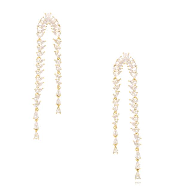 Kolczyki z transparentnymi kryształkami Anna KSS1550