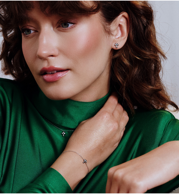 Zestaw biżuterii z motywem grzybka ZN0027