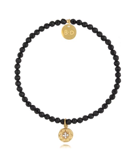 Bransoletka czarna z turmalinami Aya BTW2311