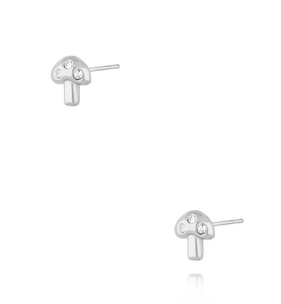 Kolczyki grzybki srebrne KSA2303