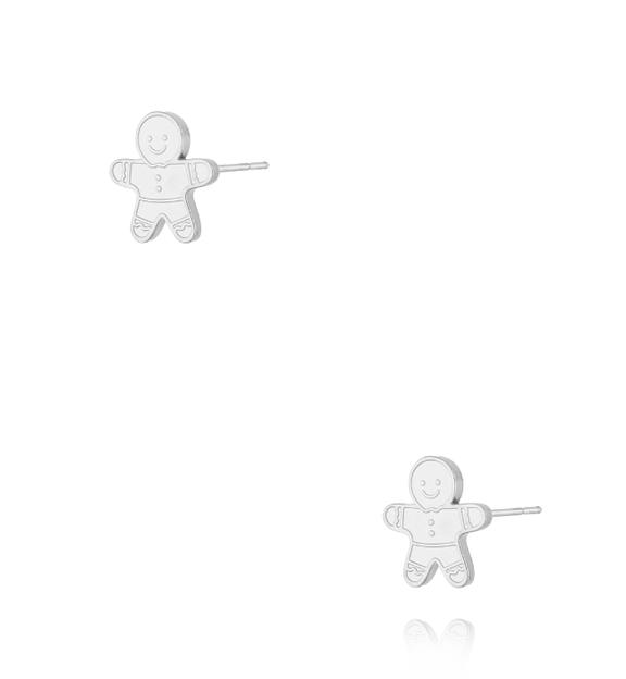 Kolczyki z ciastkiem srebrne KSA2284