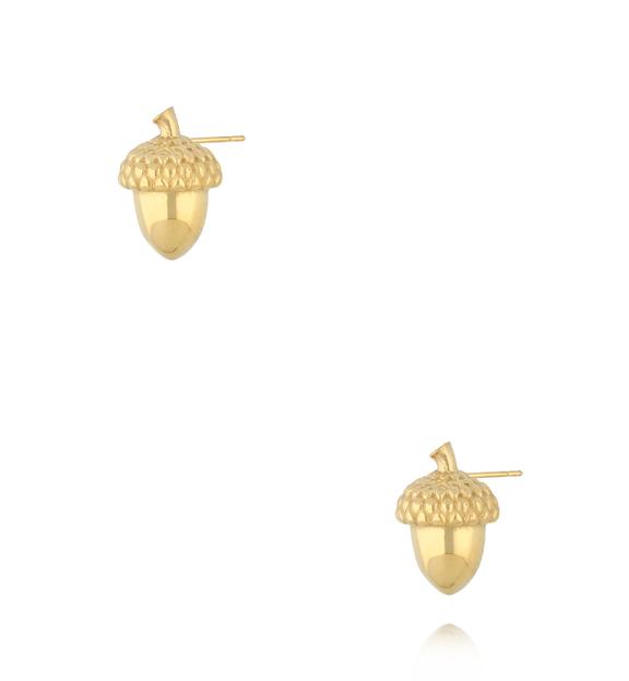 Kolczyki żołędzie złote KSA2235