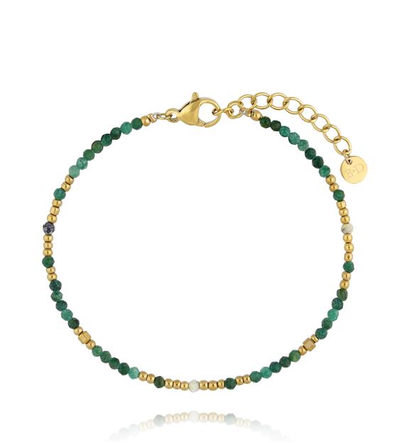 Bransoletka z zielonymi jadeitami Serenity BPA0465