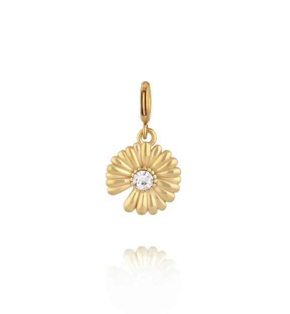 Charms Stokrotka z cyrkonią CHA0089