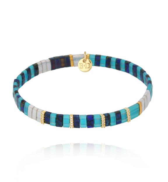 Bransoletka turkusowo granatowa Yummy BSC1692