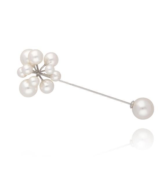 Szpilka srebrna z perłami BRPE0003