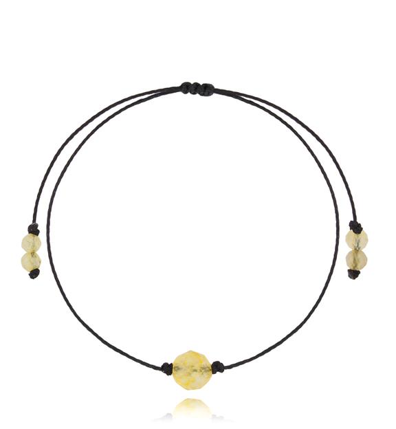 Bransoletka z żółtym opalem Birthstones BGL0735