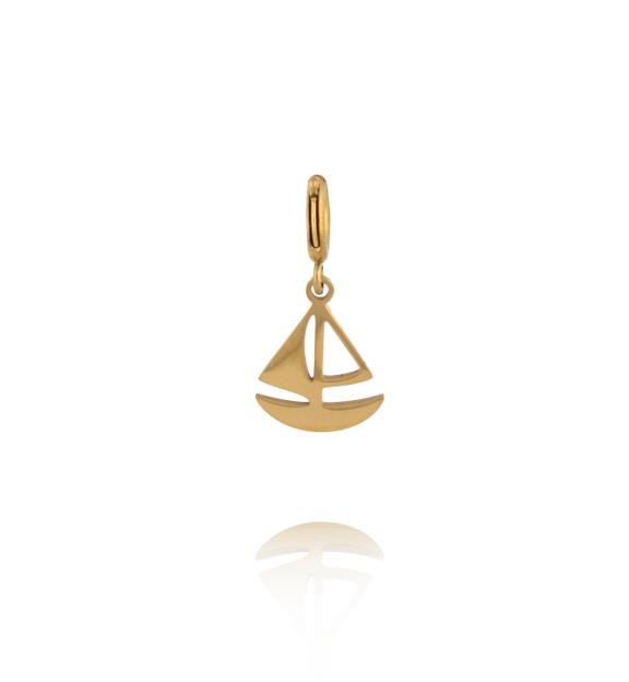 Charms złota żaglówka CHA0166