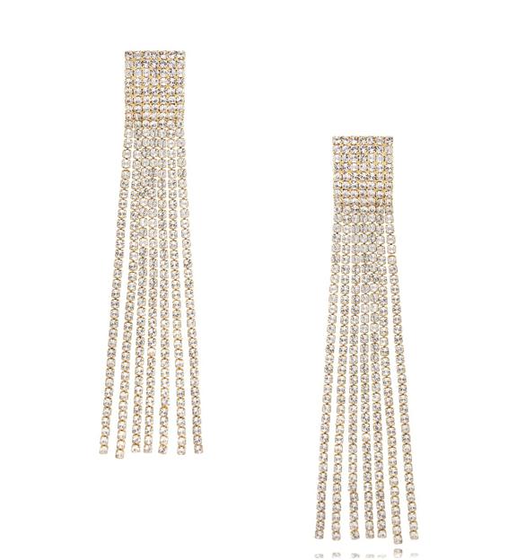 Kolczyki kryształowe transparentne Carnival KSS1169