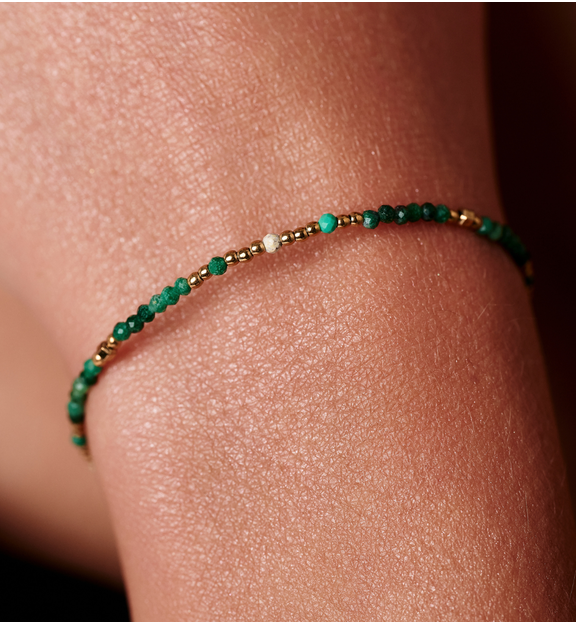 Bransoletka z zielonymi jadeitami Serenity BPA0465