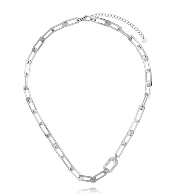 Zestaw srebrnych naszyjników z sercem i cyrkoniami ZN0202