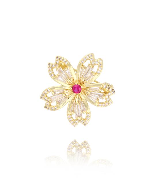Broszka złoty kwiatek Fiori Dorati BRSS0186
