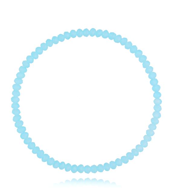 Bransoletka z niebieskimi kryształkami Luminous Crystal 3 mm BCY0265