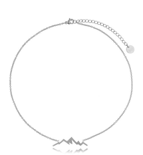 Naszyjnik z górami ze stali szlachetnej Mount NSA0240