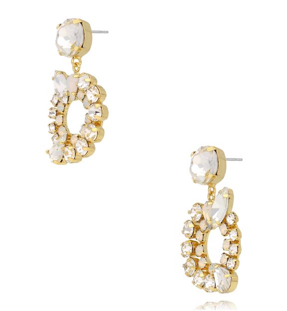 Kolczyki złote wiszące z cyrkoniami KSS2215