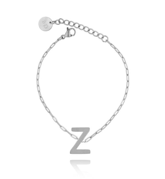 Bransoletka srebrna z literką Z BAT0098