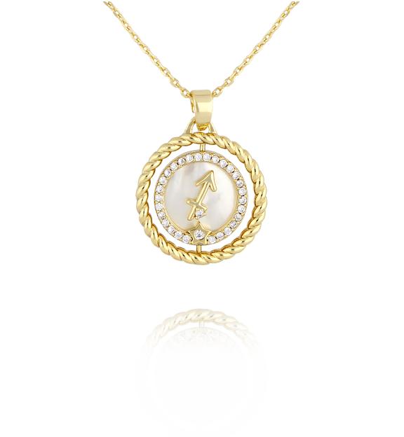 Naszyjnik znak zodiaku Strzelec NLU0040