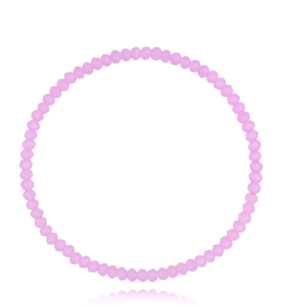 Bransoletka z fioletowymi kryształkami Luminous Crystal 3 mm BCY0277