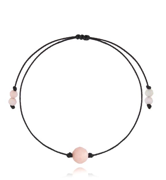 Bransoletka z różowym opalem Birthstones BGL0726