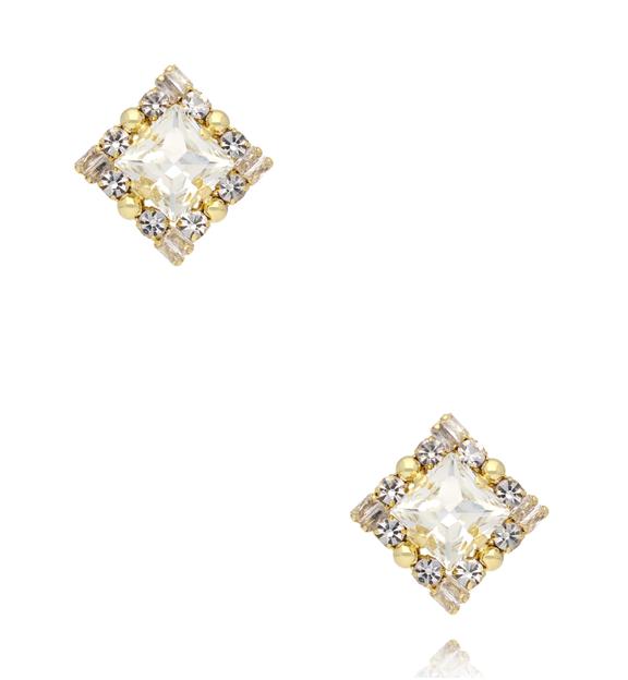 Kolczyki z cyrkoniami złote KSS2198