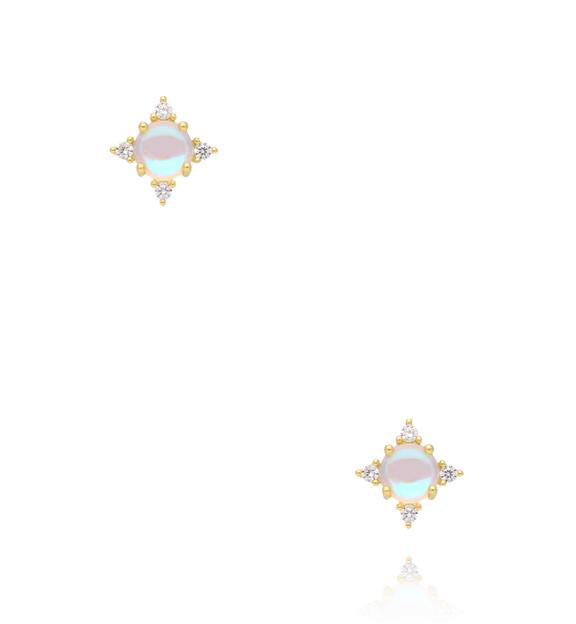 Kolczyki z cyrkoniami  złocone KSS2224