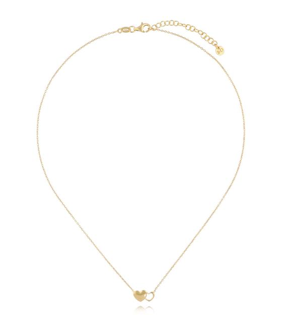 Naszyjnik z serduszkami złoty NGG0006
