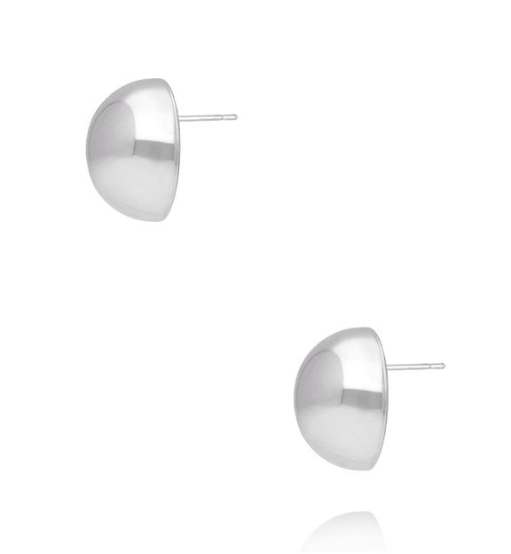 Kolczyki srebrne półkule duże City Glam KSA2390