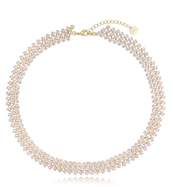 Naszyjnik z kryształami transparentnymi Truly NS0059