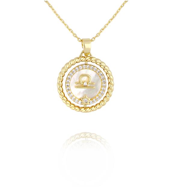 Naszyjnik znak zodiaku Waga NLU0038