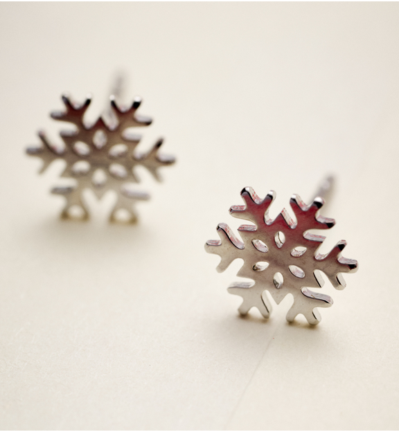 Kolczyki srebrne śnieżynki Lapland KSA1385