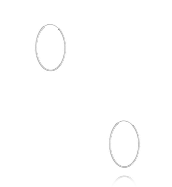 Kolczyki koła srebrne KCA0181