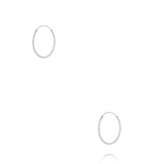 Kolczyki koła srebrne KCA0177