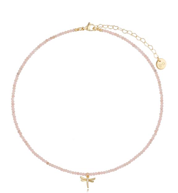 Naszyjnik z kunzytami i ważką Lifestyle NTW0845