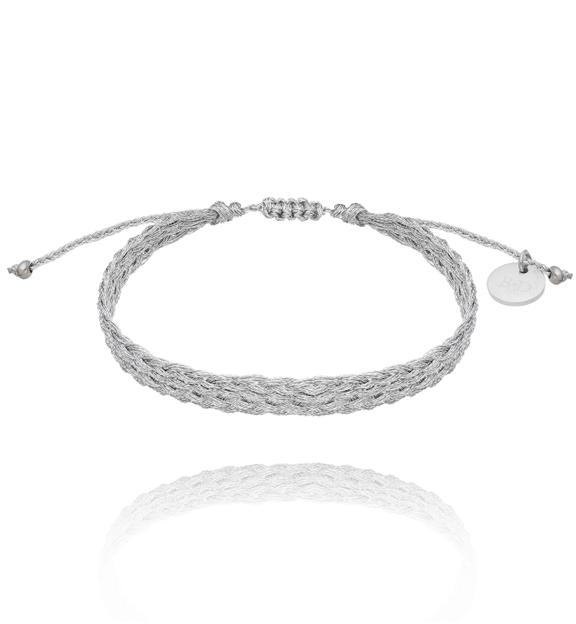 Bransoletka srebrna pleciona Braided BSC1884