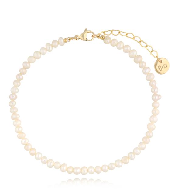 Bransoletka na nogę z perełkami Classic Pearls BNPE0016