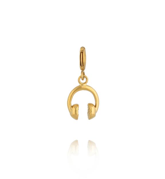 Charms złote słuchawki CHA0264