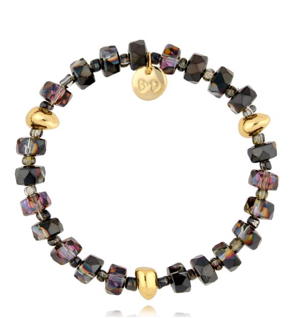 Bransoletka z przydymionymi kryształkami Clear Sky BCY0024