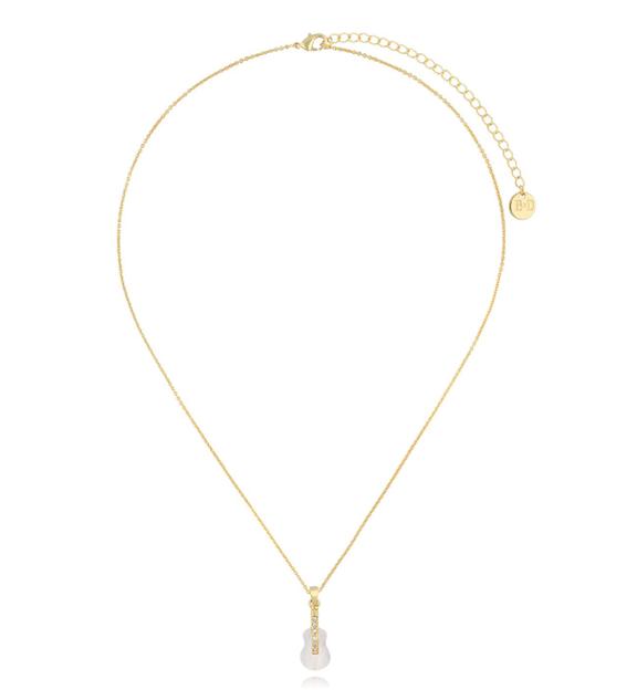 Naszyjnik złoty z gitarą Glam Charms NS0287