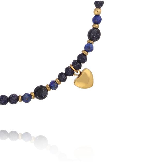 Bransoletka Noc Kairu z sercem BTW3747