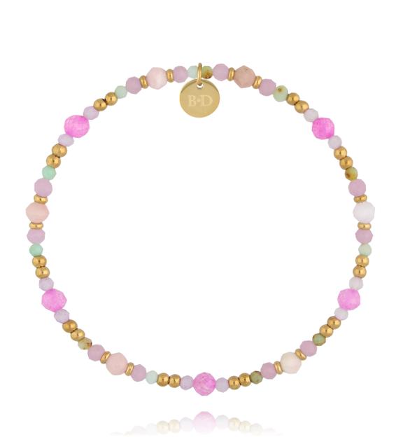 Bransoletka różowa pastelowa Rosy Glow BTW3788