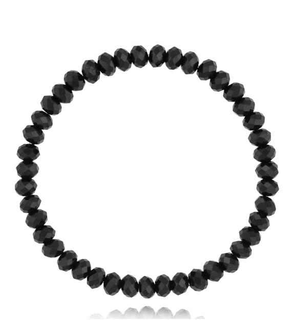 Bransoletka czarna z turmalinami Basic BTW2317