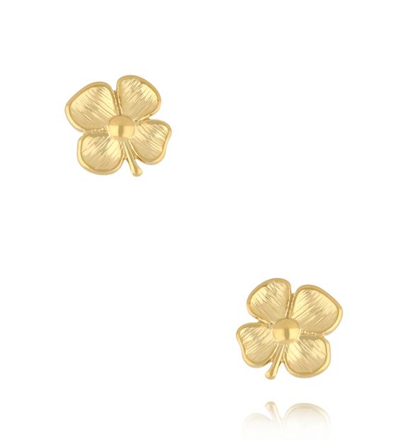 Kolczyki z kwiatkami złote Luxe Bloom KSA2002