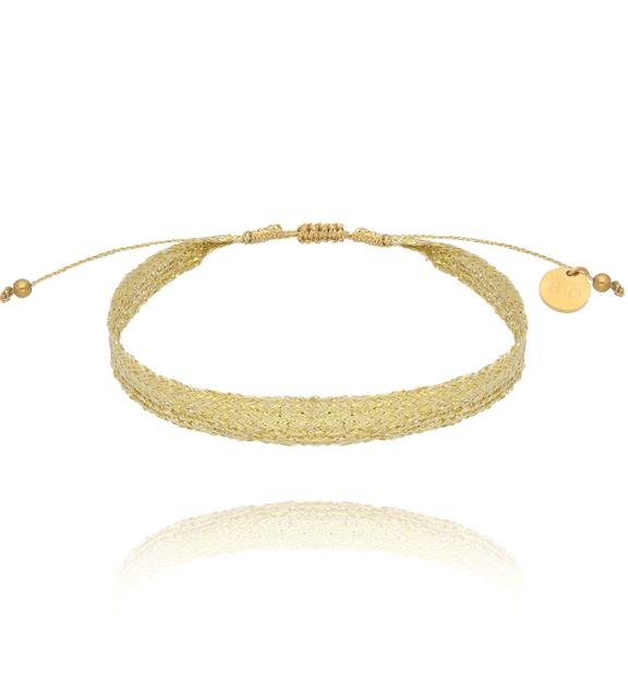 Bransoletka z tasiemką złota Glow Up BSC1920