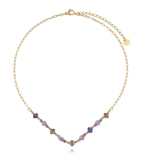 Naszyjnik z ametystami NTW1617