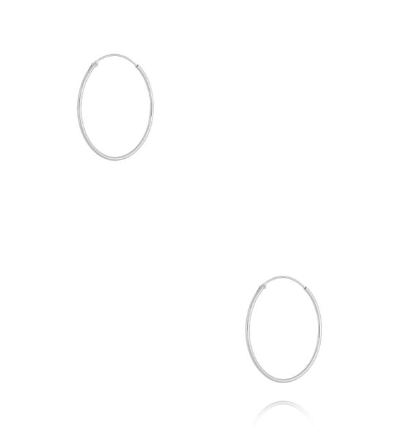 Kolczyki koła srebrne KCA0179