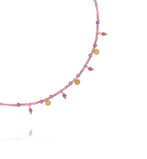 Naszyjnik z fosfosyderytem i koralikami Miyuki NTW1614