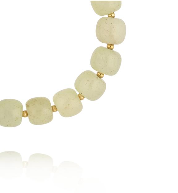 Bransoletka z pistacjowymi jadeitami BPA0671