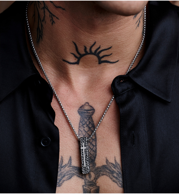 Naszyjnik męski z zawieszką New Orlean NMITC0046