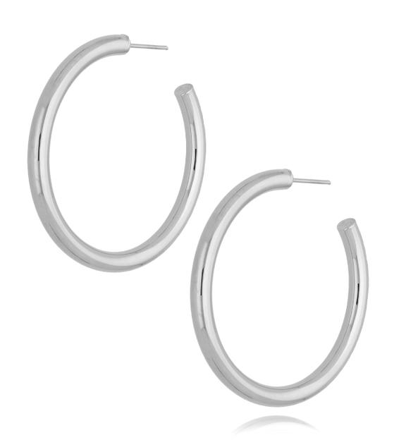 Kolczyki srebrne koła dmuchane KSA0178 45 mm